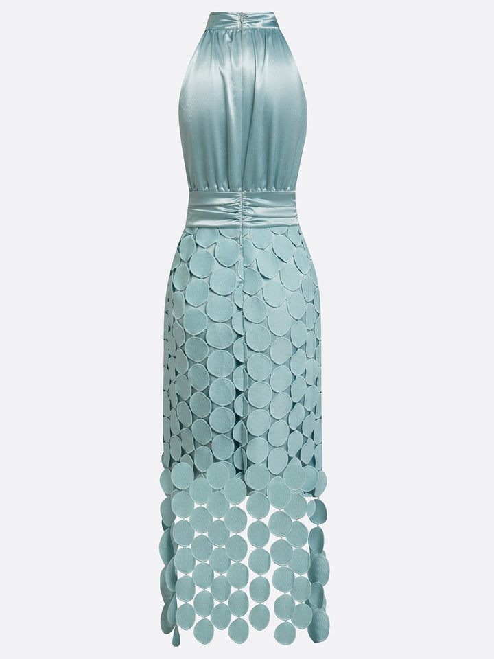 Claudia | Elegant Halter Midi Dress