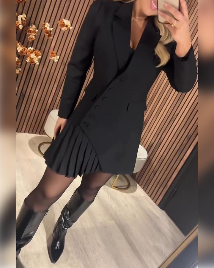 Victoria | Lapel Suit Dress