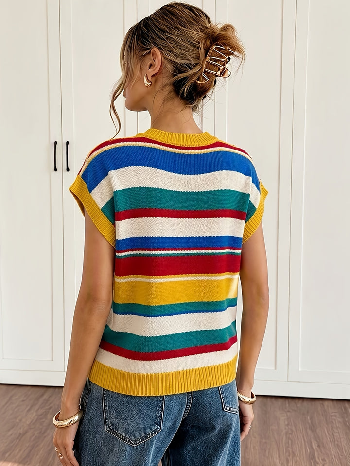 Sylvie | Striped Colourblock Sweater