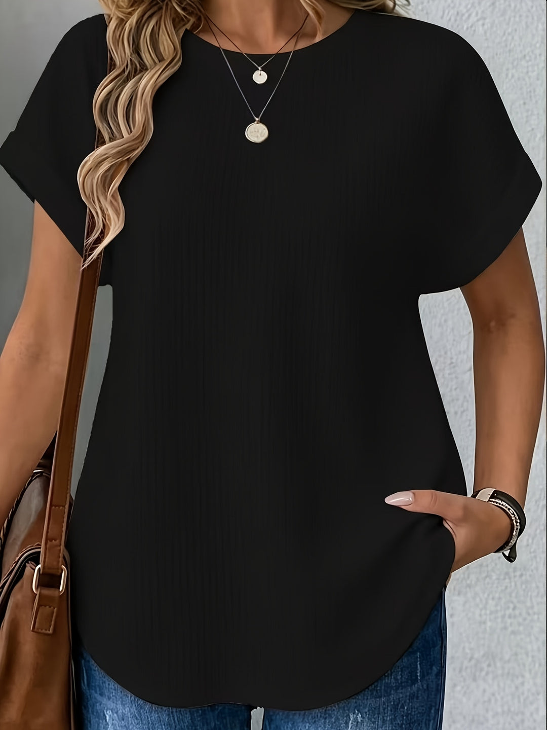 Adeline | Waffle Texture Tee