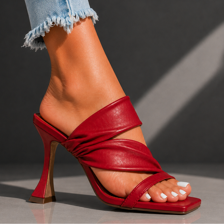 Serena | Twisted Strap Heels
