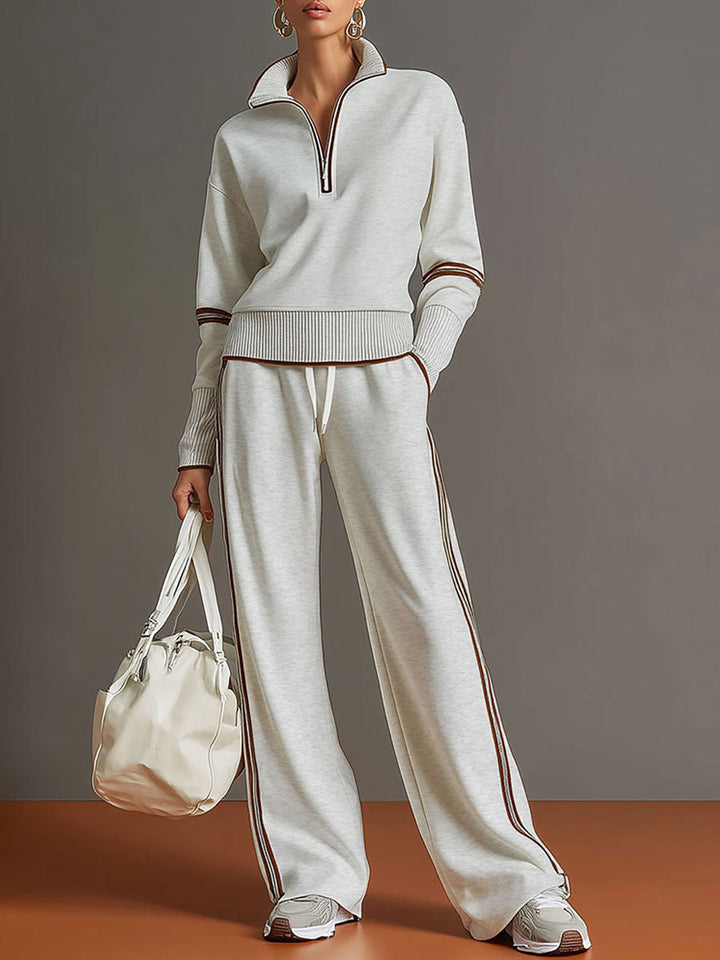 Amelie | Contrast Trim Lounge Set