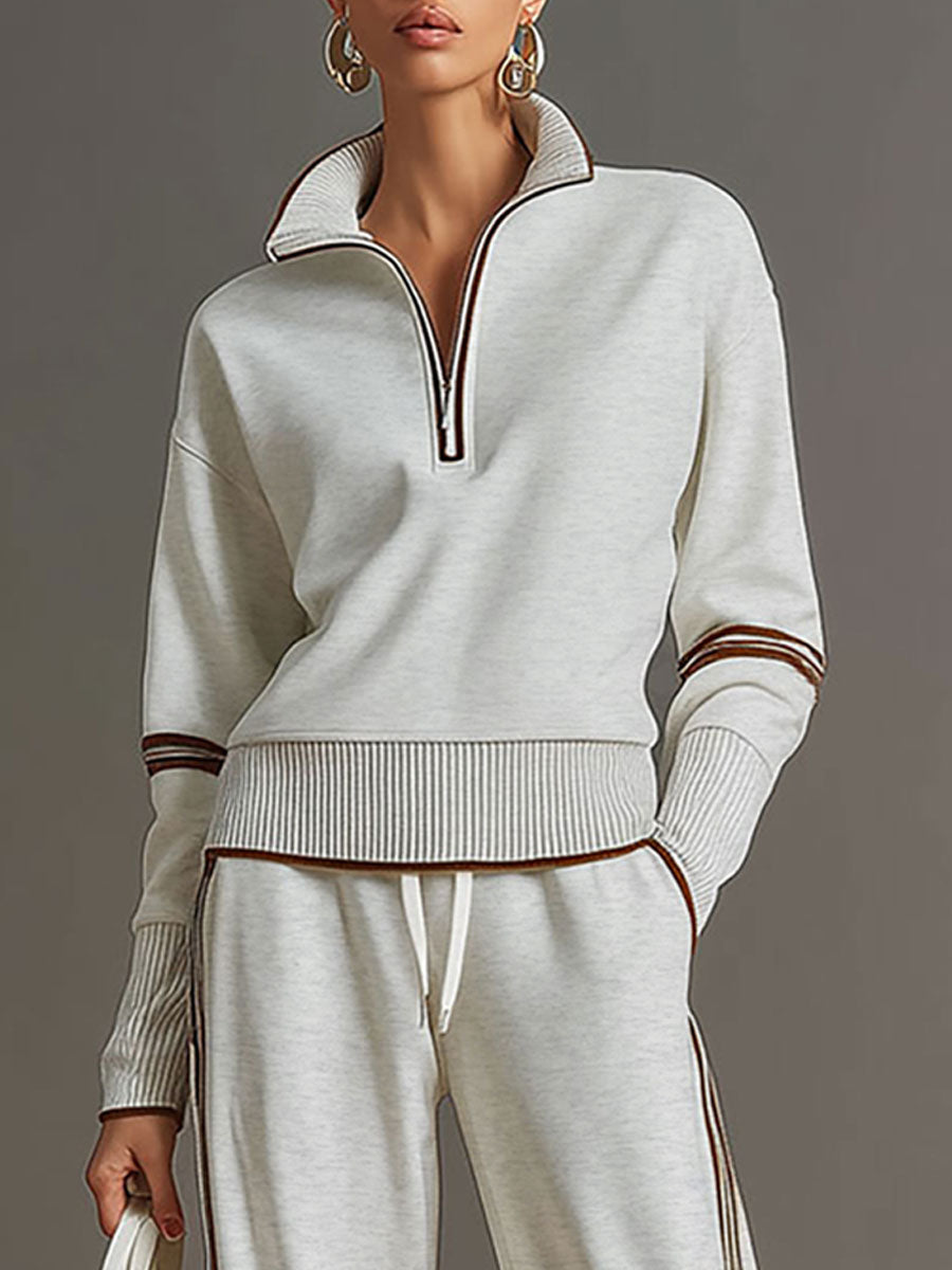 Amelie | Contrast Trim Lounge Set
