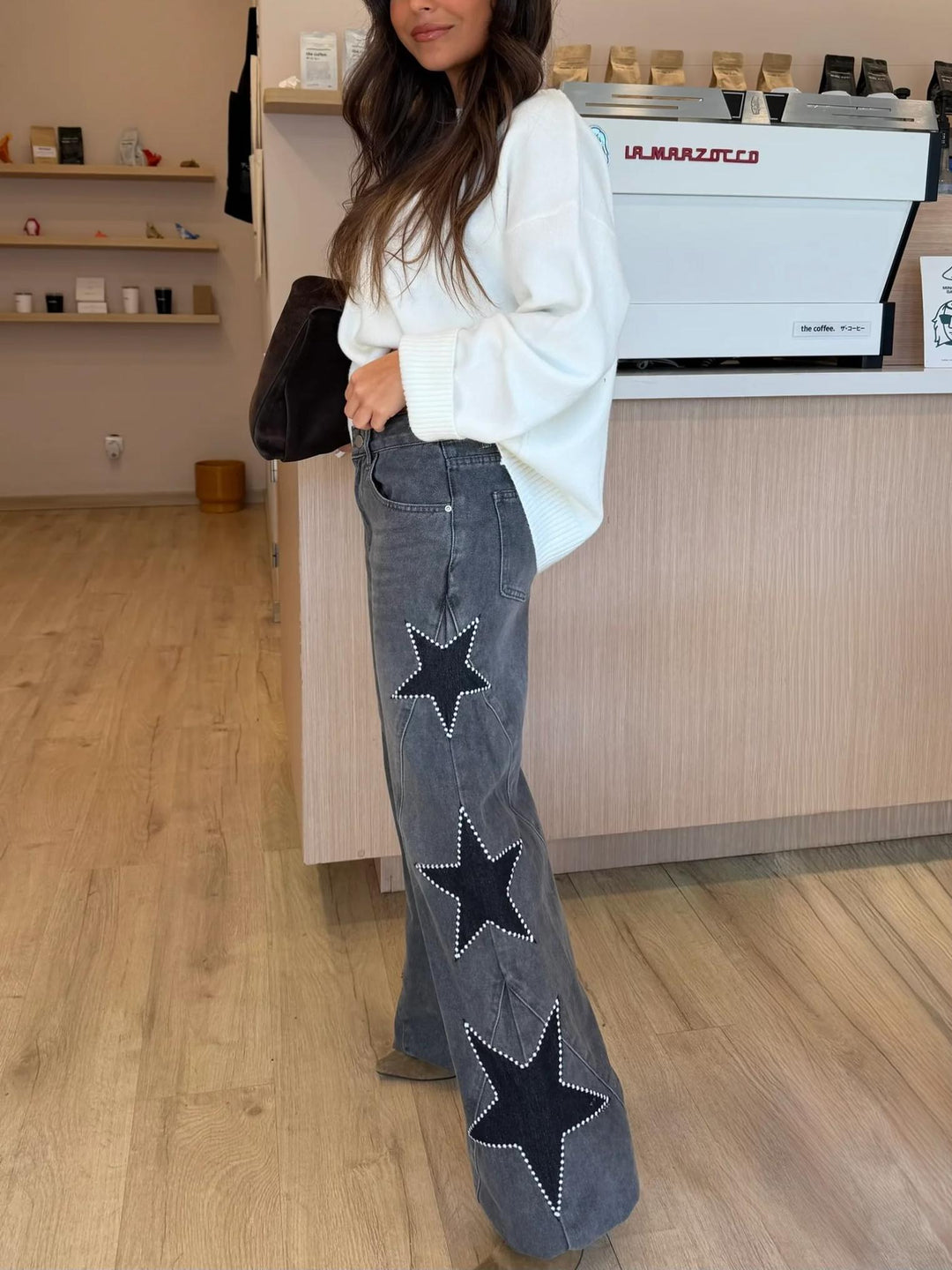 Stella Star Detail Straight Jeans