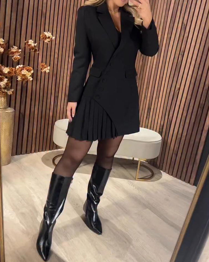 Victoria | Lapel Suit Dress