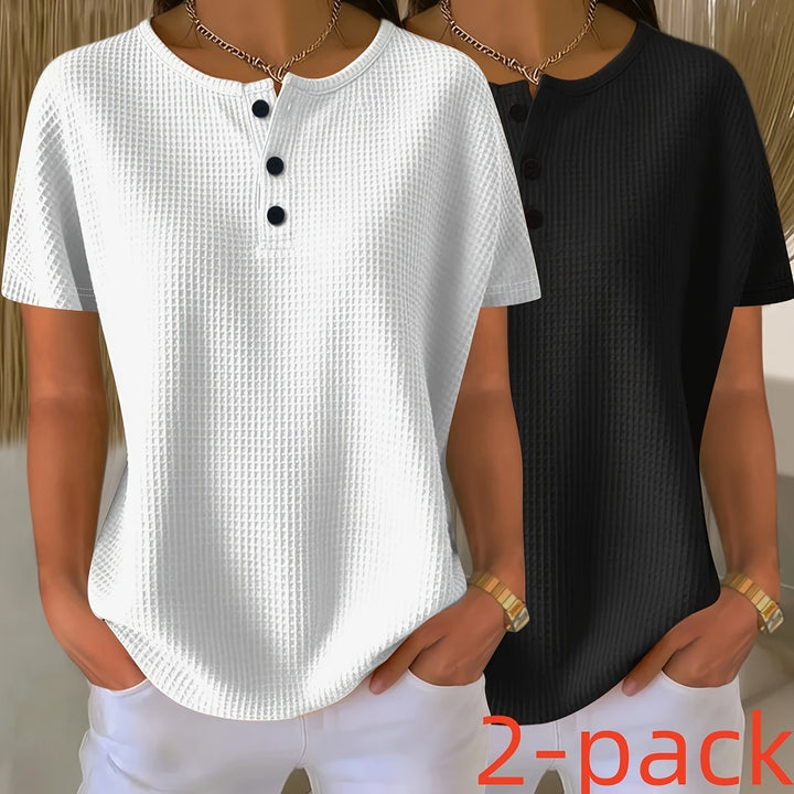 Poppy | Two-Pack Waffle Tops