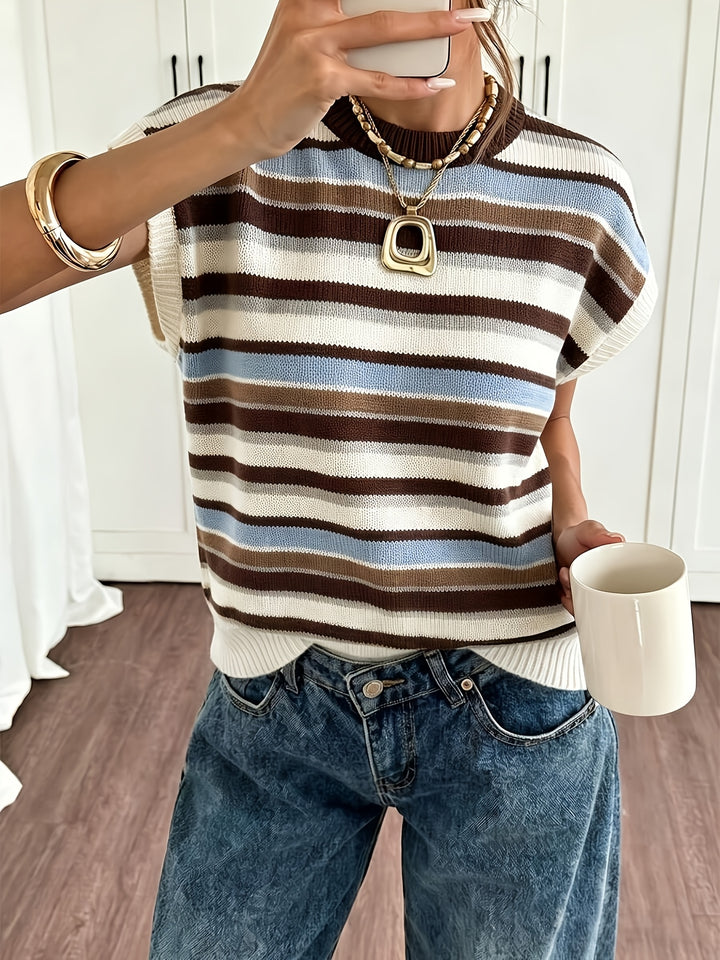 Sylvie | Striped Colourblock Sweater