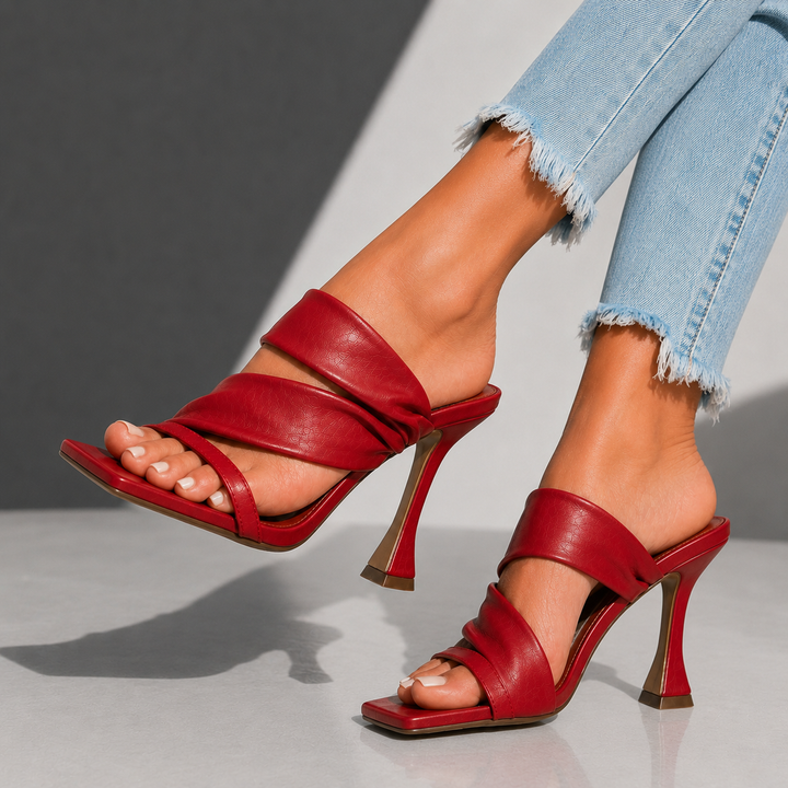 Serena | Twisted Strap Heels