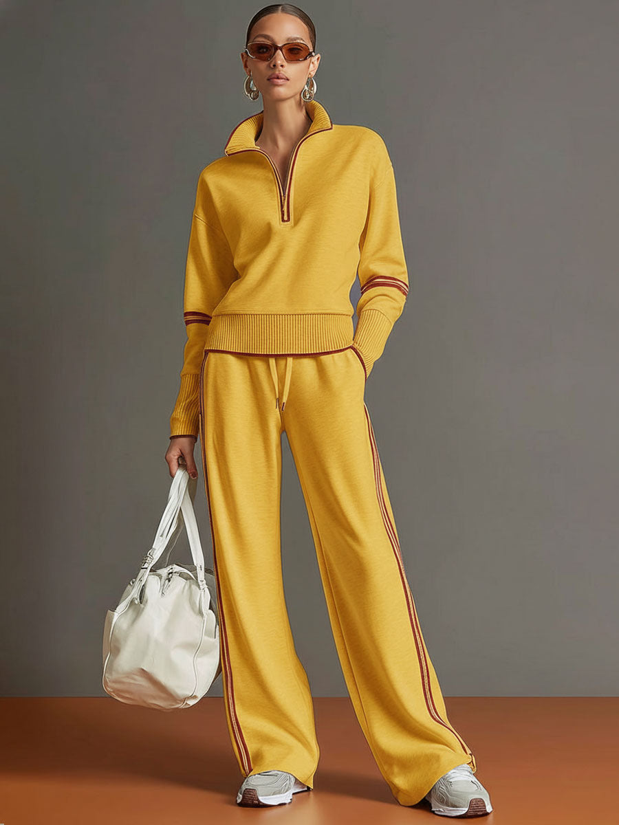 Amelie | Contrast Trim Lounge Set