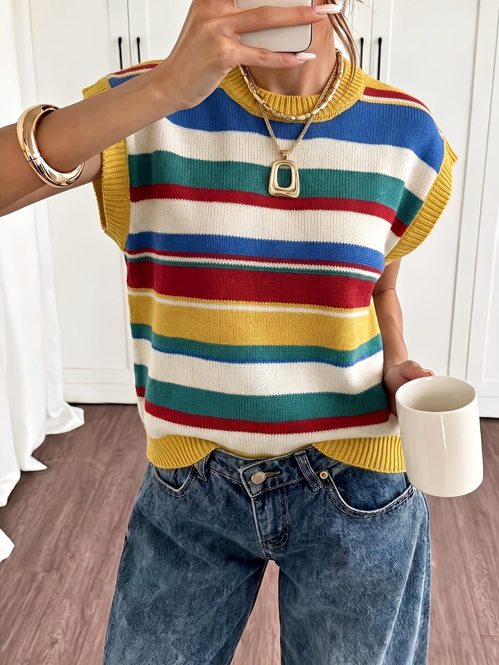 Sylvie | Striped Colourblock Sweater