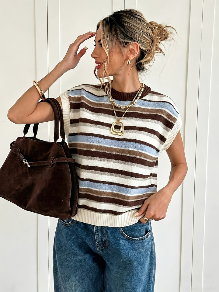 Sylvie | Striped Colourblock Sweater