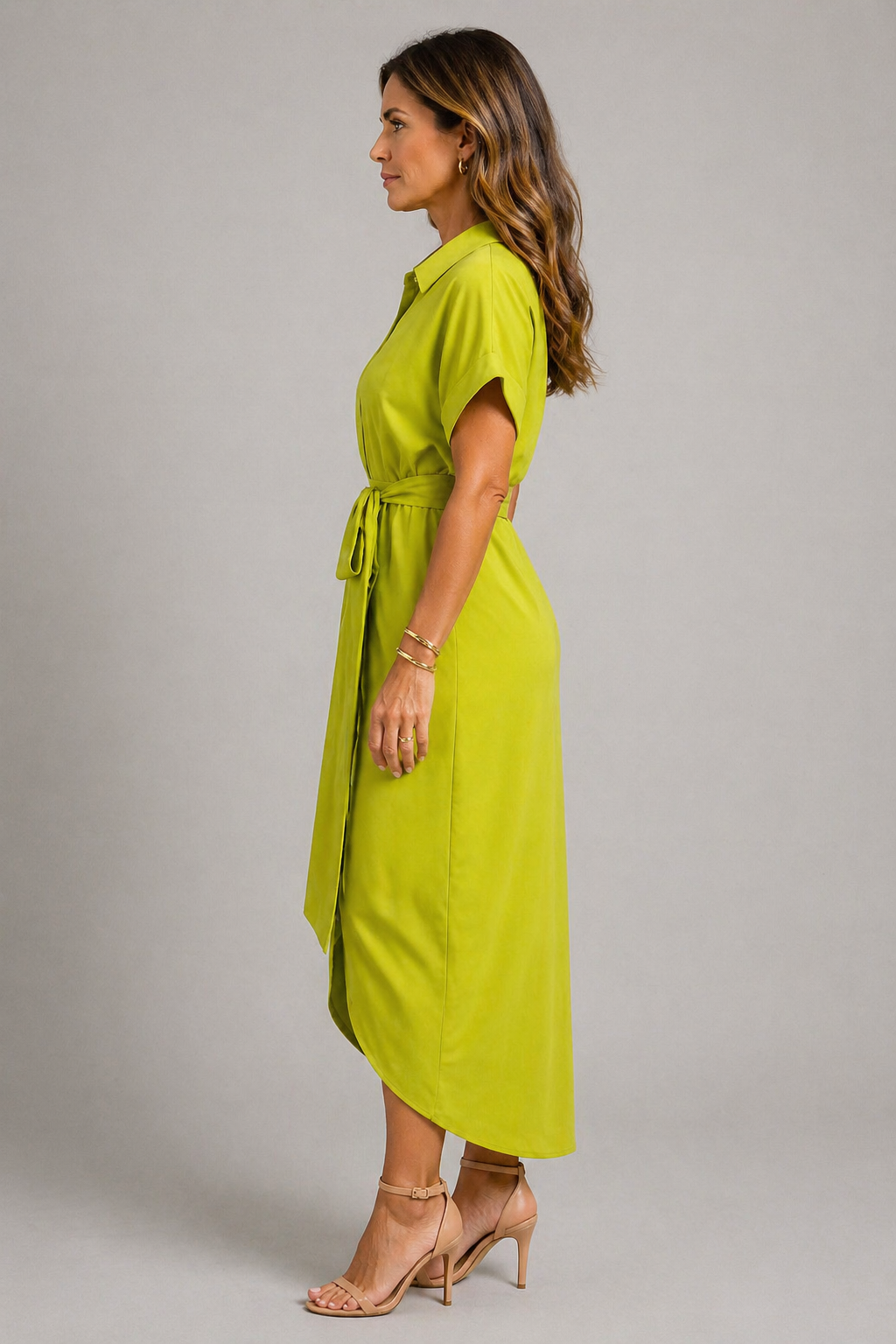 Elegant Lime Green Dress