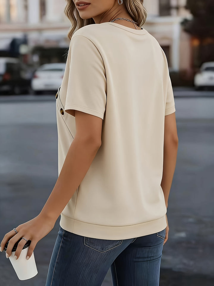 Camille | V-Neck Button Blouse