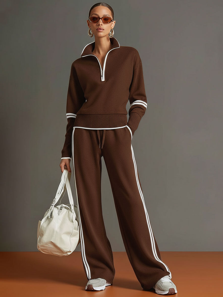 Amelie | Contrast Trim Lounge Set