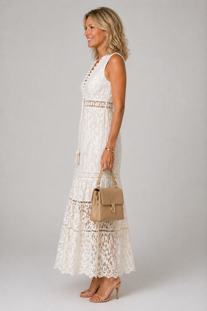 Beige Elara Dress
