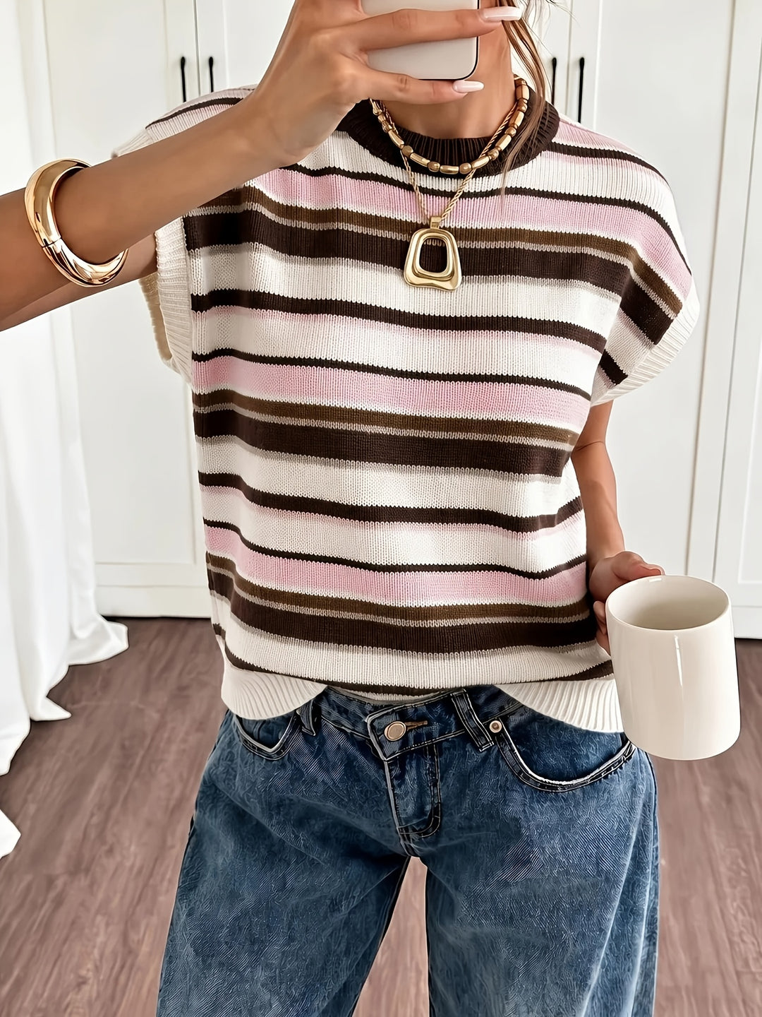 Sylvie | Striped Colourblock Sweater