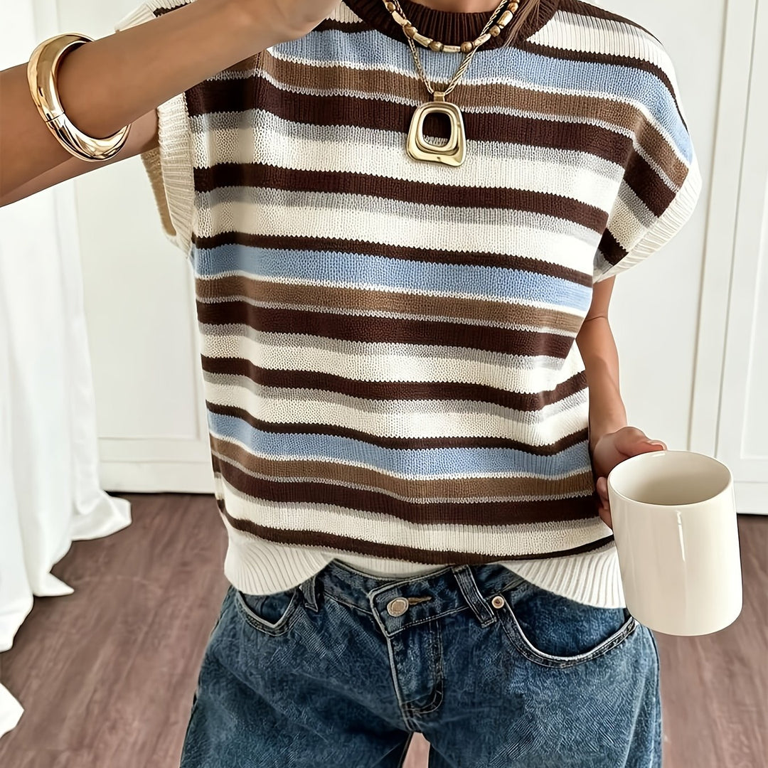 Sylvie | Striped Colourblock Sweater