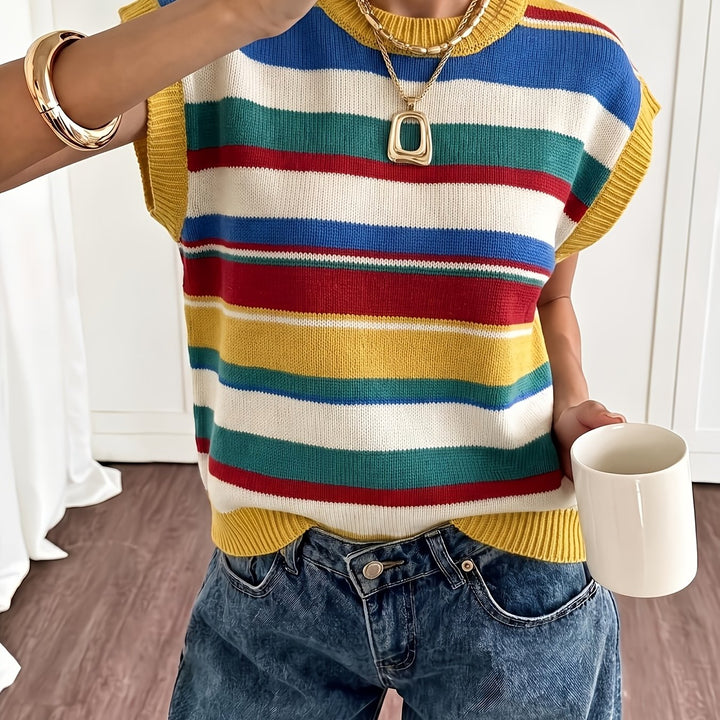 Sylvie | Striped Colourblock Sweater