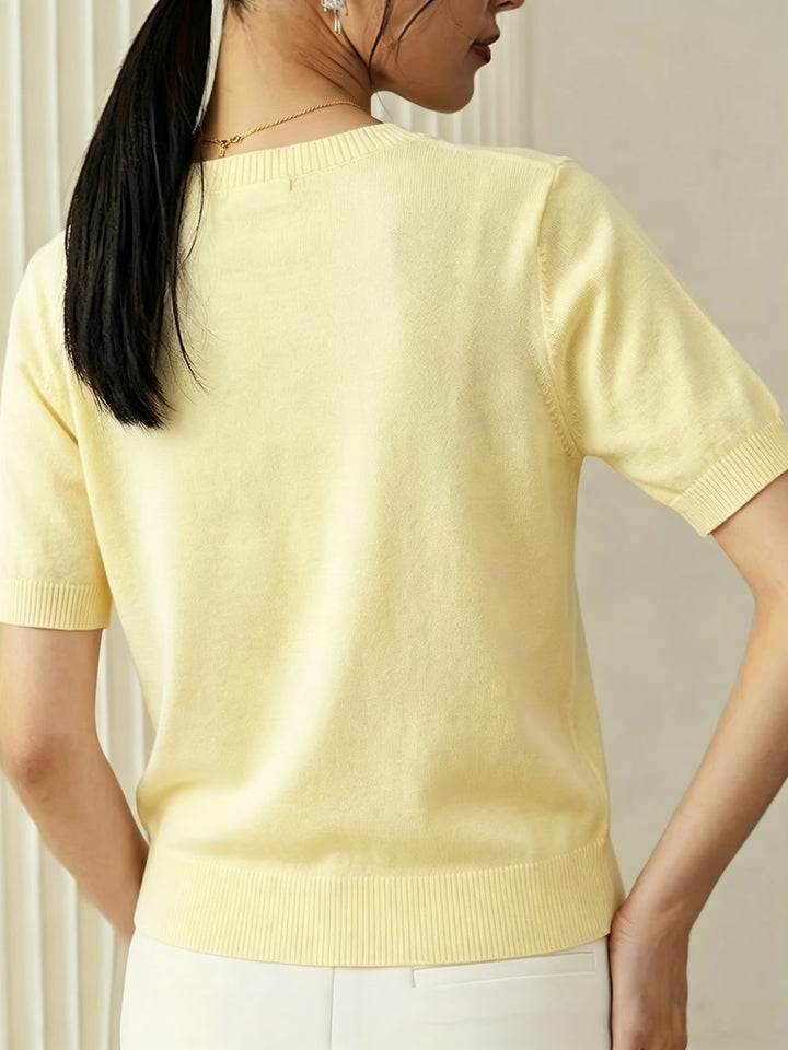 Cecily | Relaxed Short Sleeve Top