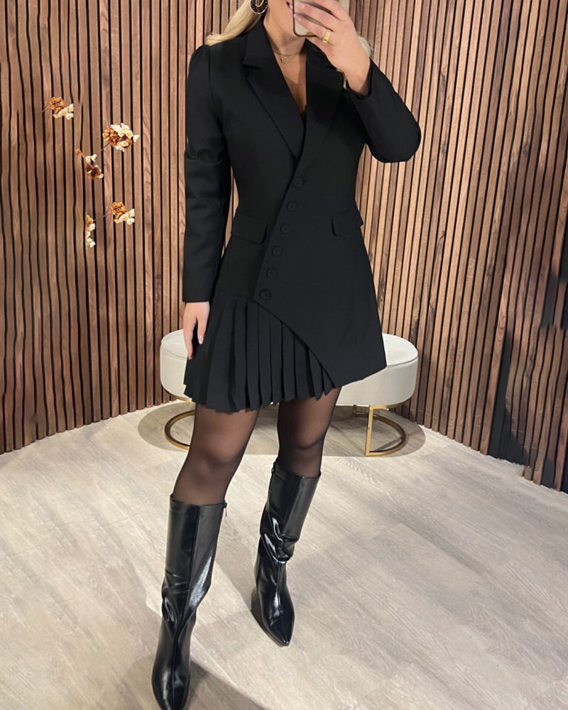 Victoria | Lapel Suit Dress