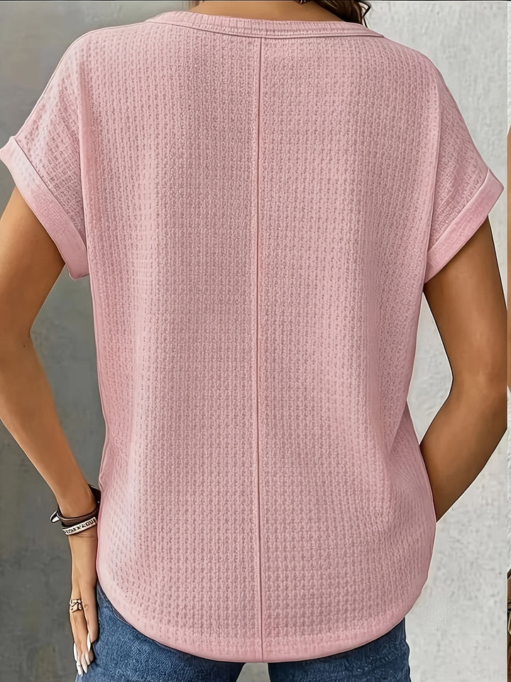 Adeline | Waffle Texture Tee
