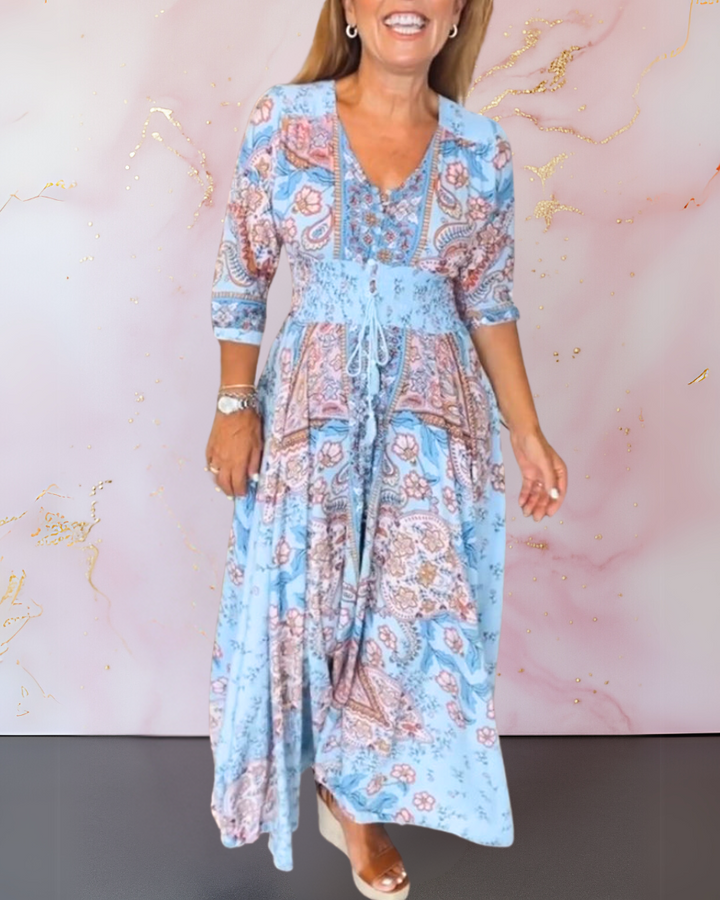 Marga | Elegant Summer Dress with V-Neck