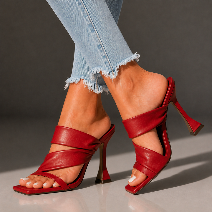 Serena | Twisted Strap Heels