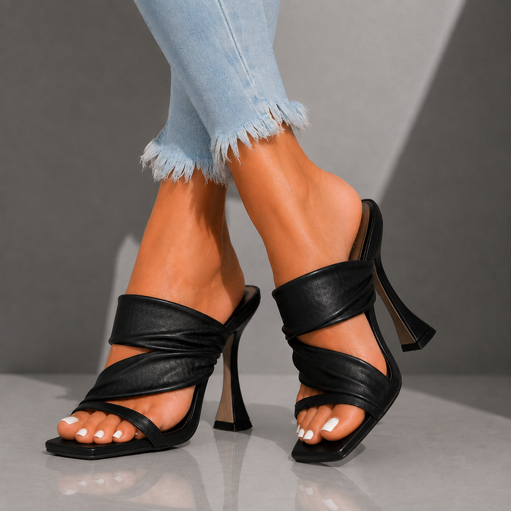 Serena | Twisted Strap Heels