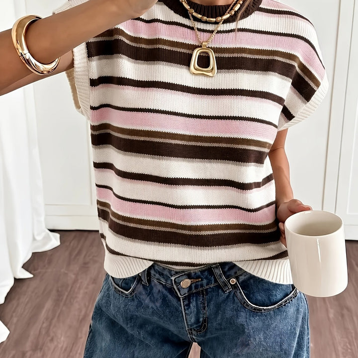 Sylvie | Striped Colourblock Sweater