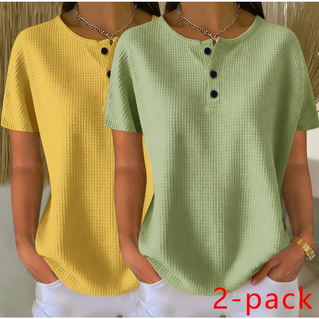 Poppy | Two-Pack Waffle Tops