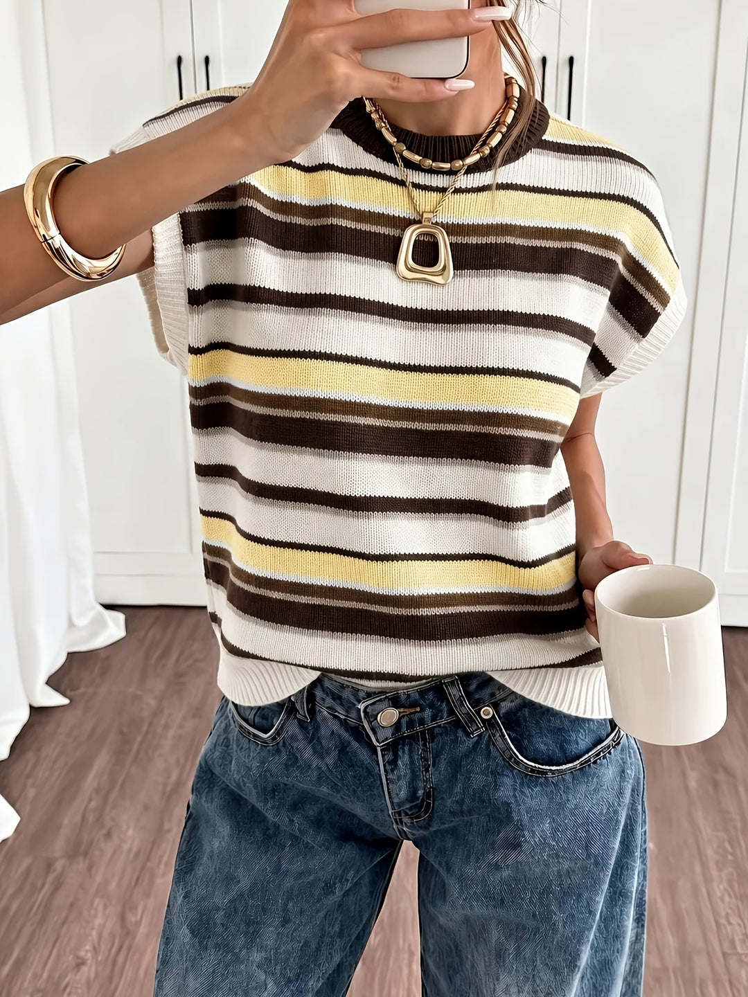 Sylvie | Striped Colourblock Sweater