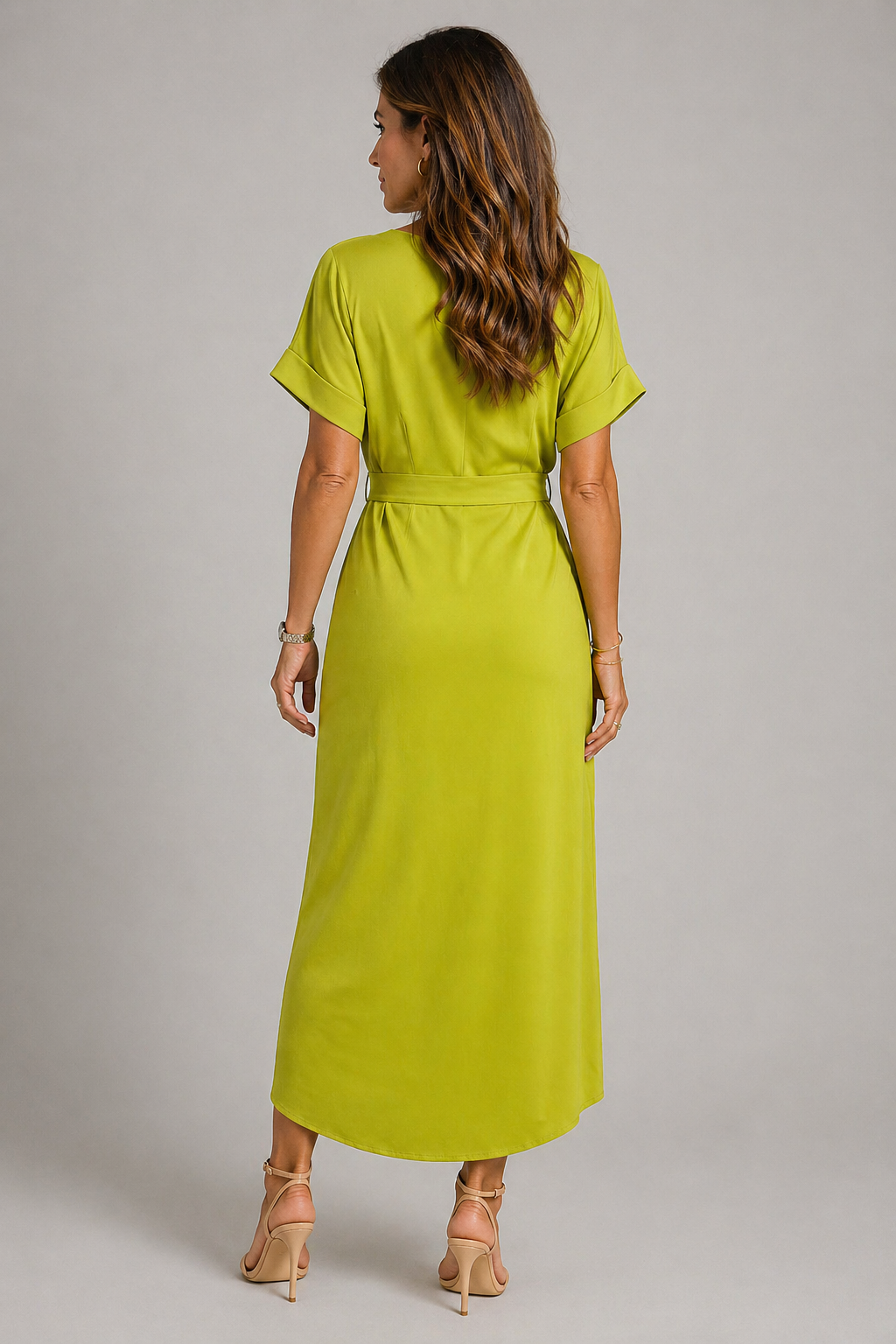 Elegant Lime Green Dress