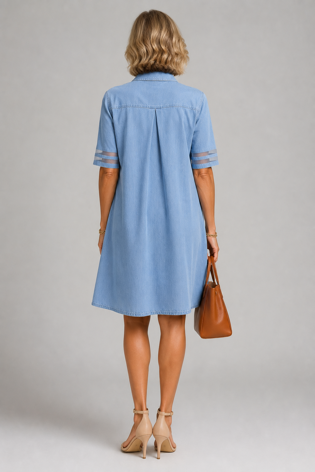 Denim Dress in Brittany Style