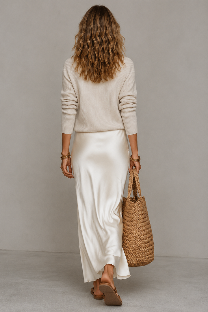 Elena Luxe Satin Gown