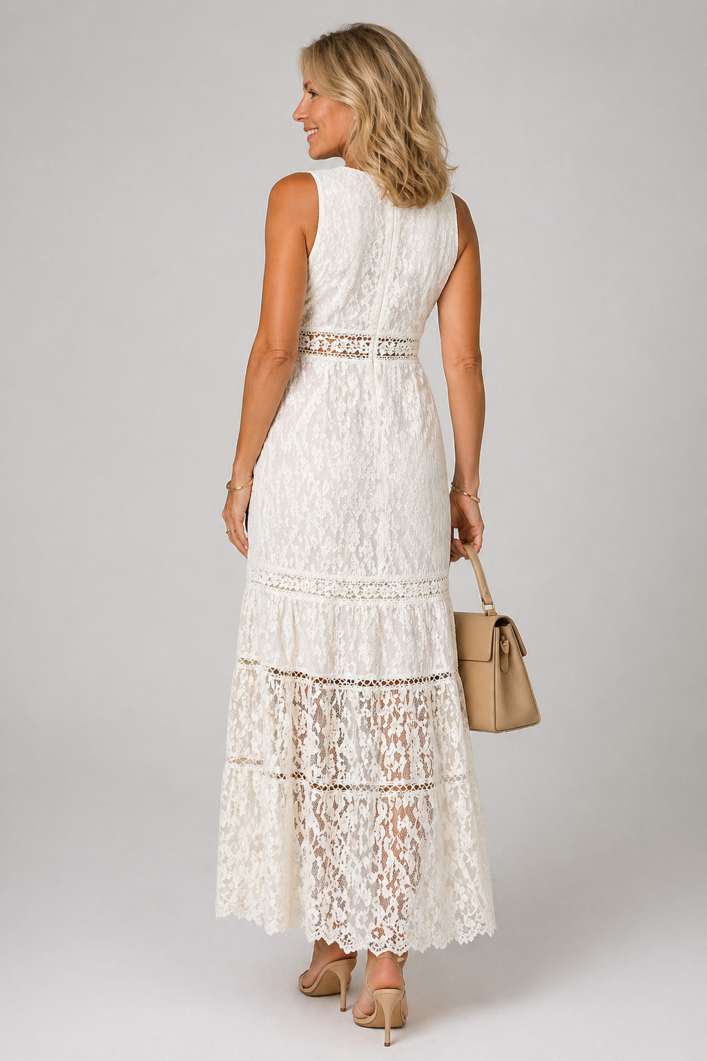 Beige Elara Dress