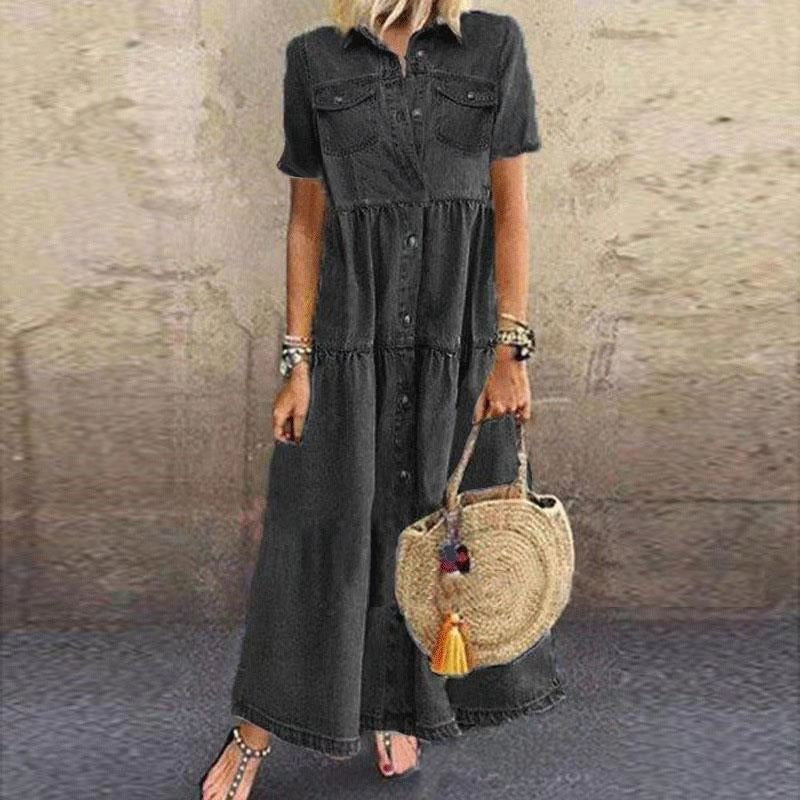 Elizabeth | Button-Front Midi Dress