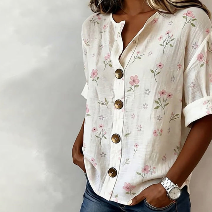 Lila Floral Blouse