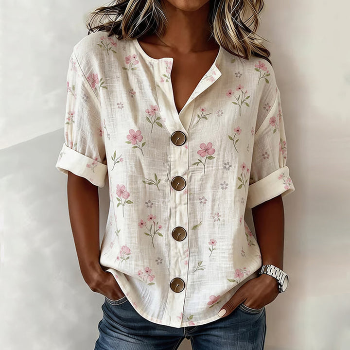 Lila Floral Blouse