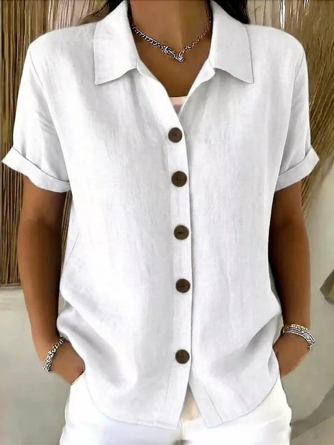 Aurélia | Classic Button-Up Shirt