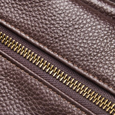 Retro Genuine Leather Soft Minimalist Tote Bag
