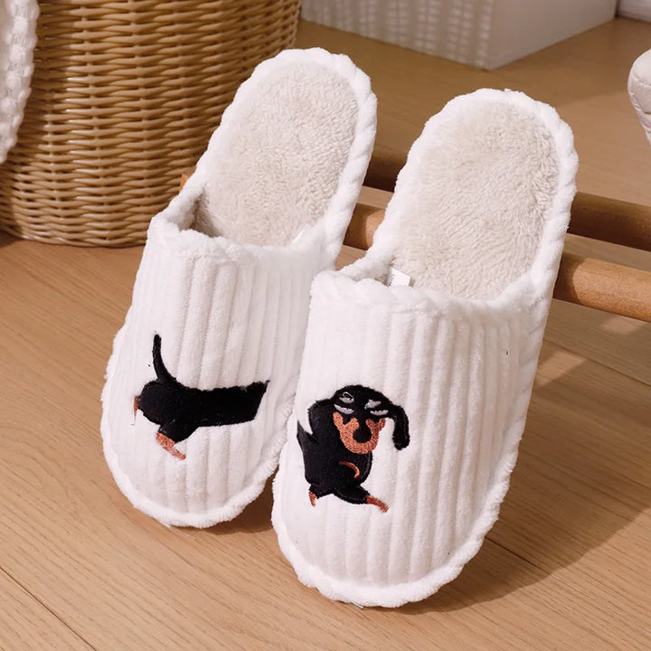 Bonnie | Dog Print House Slippers