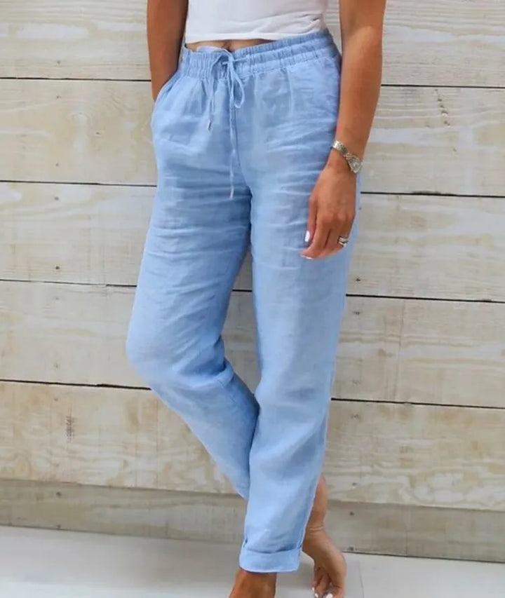 Estelle | Cotton-Linen Trousers
