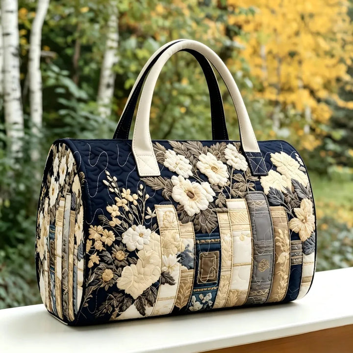 Clara | Vintage Book & Floral Handbag