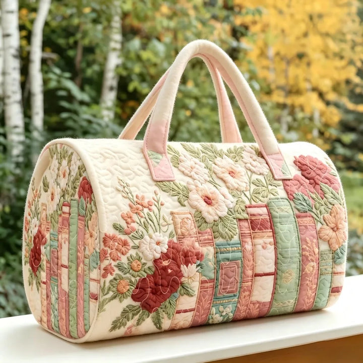 Clara | Vintage Book & Floral Handbag
