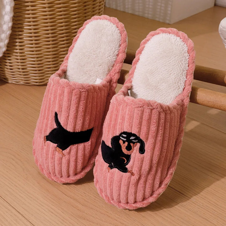 Bonnie | Dog Print House Slippers