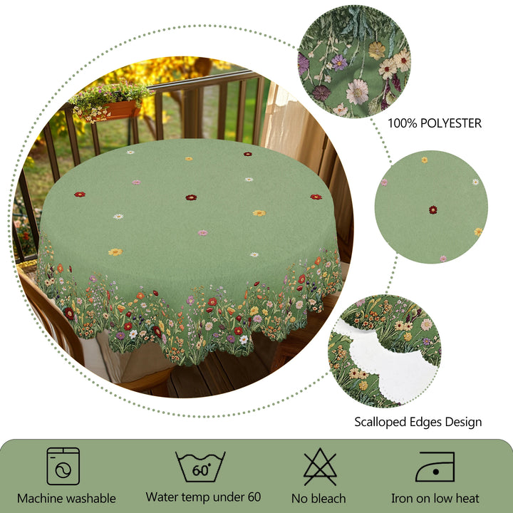 Elowen | Vintage Floral Tablecloth