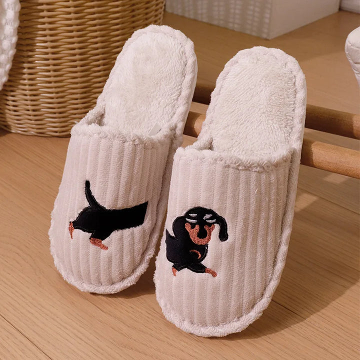 Bonnie | Dog Print House Slippers