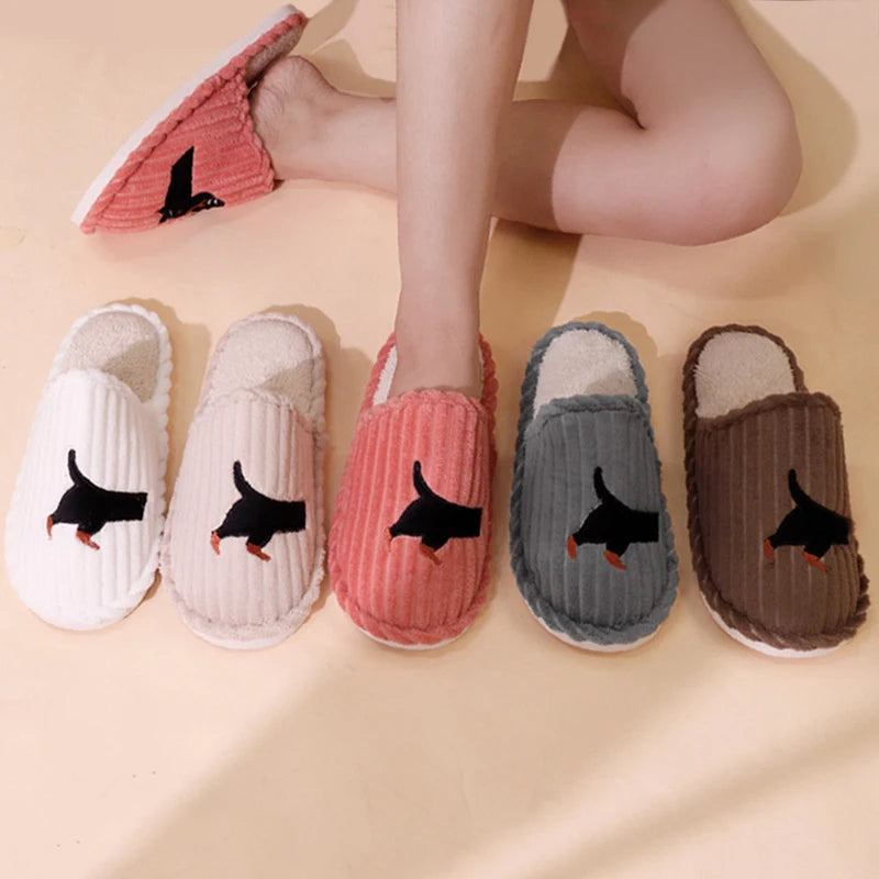 Bonnie | Dog Print House Slippers