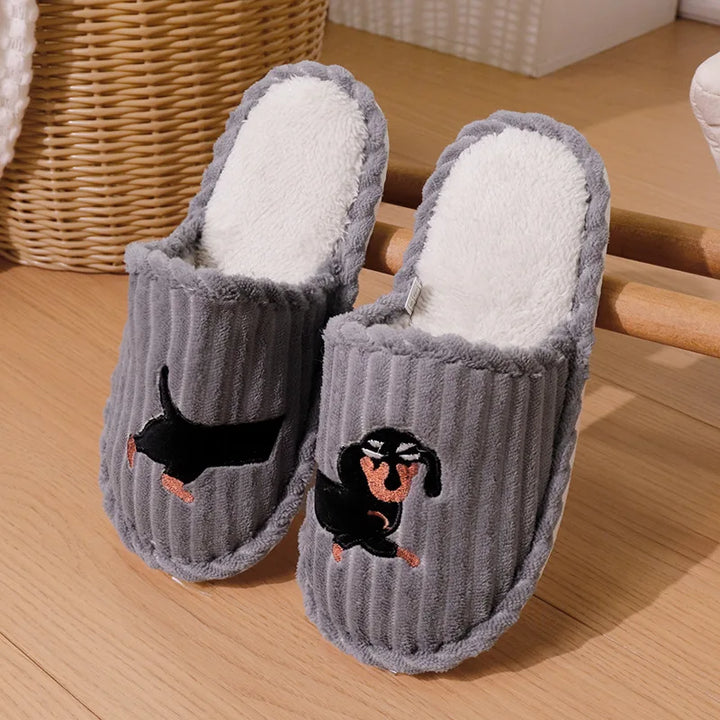 Bonnie | Dog Print House Slippers
