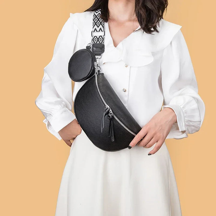 Hayley | Refined Leather Shoulder Bag